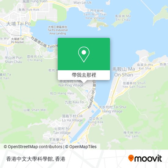 香港中文大學科學館地圖