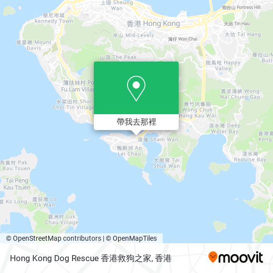Hong Kong Dog Rescue 香港救狗之家地圖
