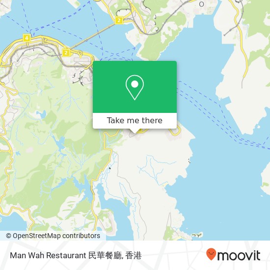 Man Wah Restaurant 民華餐廳地圖