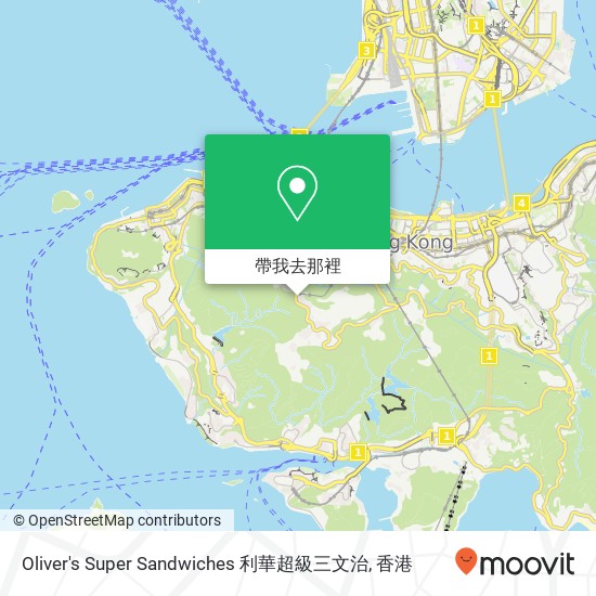 Oliver's Super Sandwiches 利華超級三文治地圖