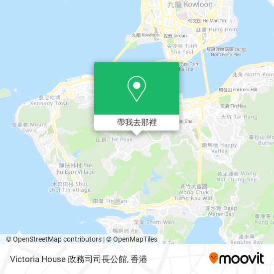 Victoria House 政務司司長公館地圖