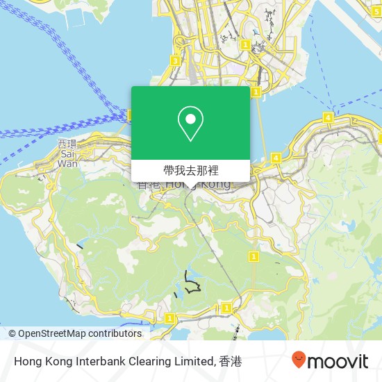 Hong Kong Interbank Clearing Limited地圖