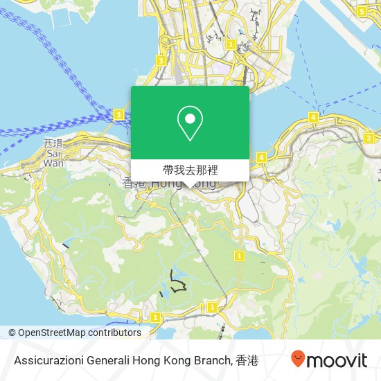 Assicurazioni Generali Hong Kong Branch地圖