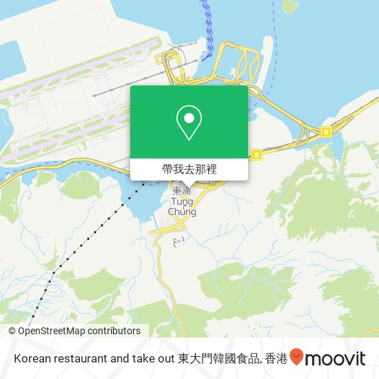 Korean restaurant and take out 東大門韓國食品地圖
