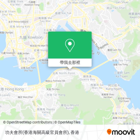 功夫會所(香港海關高級官員會所)地圖