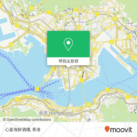 心宴海鮮酒樓地圖