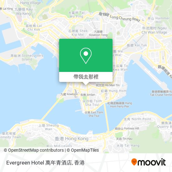 Evergreen Hotel 萬年青酒店地圖
