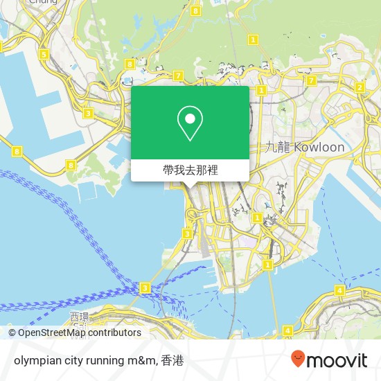 olympian city running m&m地圖