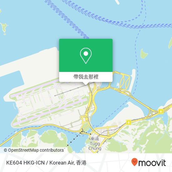 KE604 HKG-ICN / Korean Air地圖