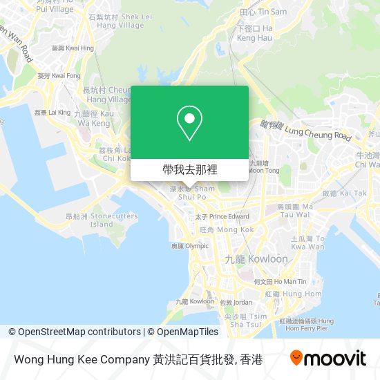 Wong Hung Kee Company 黃洪記百貨批發地圖