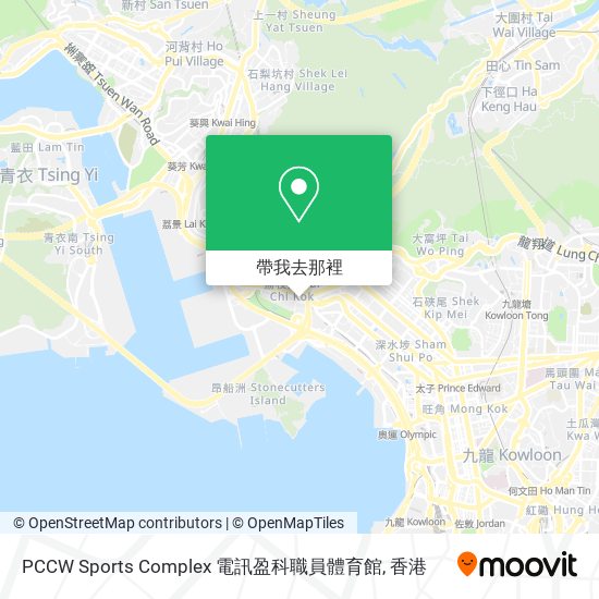 PCCW Sports Complex 電訊盈科職員體育館地圖