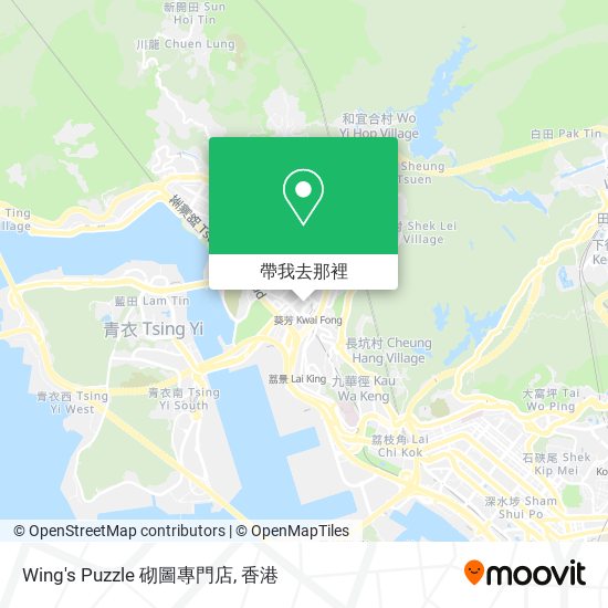 Wing's Puzzle 砌圖專門店地圖