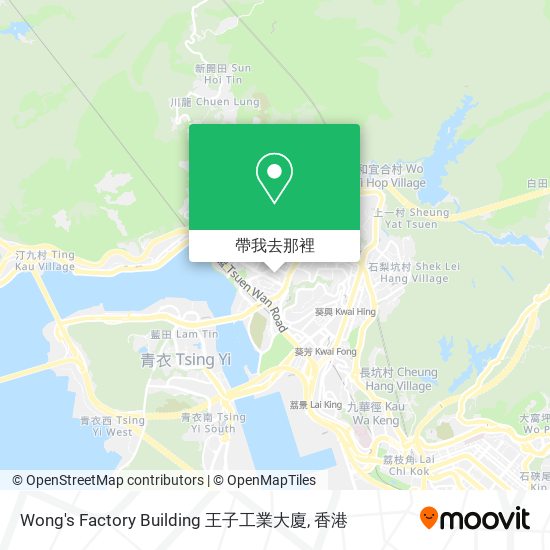Wong's Factory Building 王子工業大廈地圖
