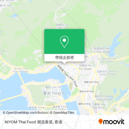 NIYOM Thai Food 潮流泰菜地圖