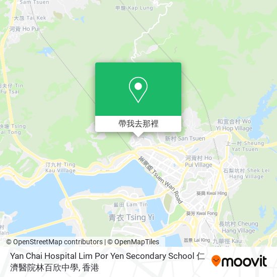 Yan Chai Hospital Lim Por Yen Secondary School 仁濟醫院林百欣中學地圖