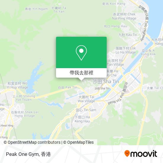 Peak One Gym地圖