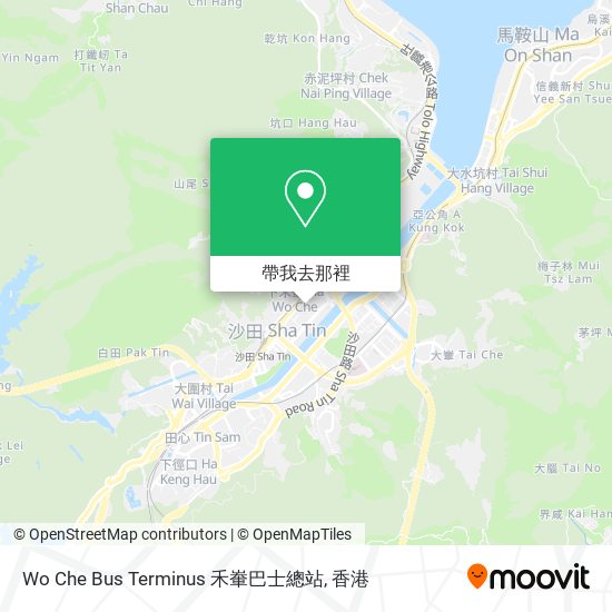 Wo Che Bus Terminus 禾輋巴士總站地圖