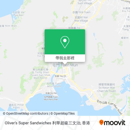 Oliver's Super Sandwiches 利華超級三文治地圖