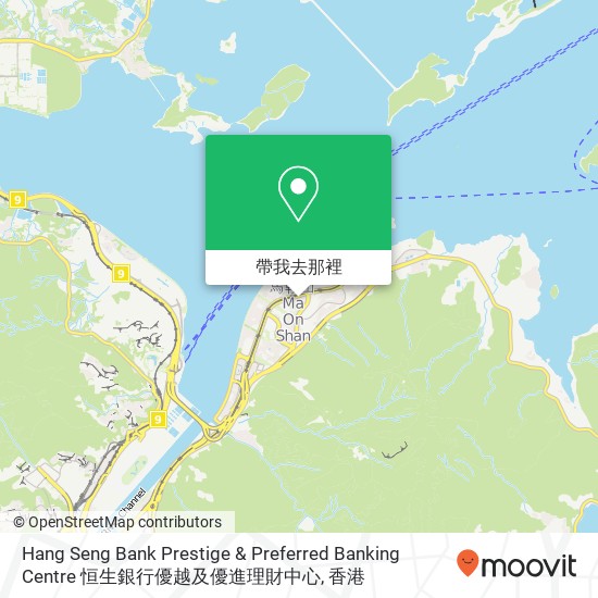 Hang Seng Bank Prestige & Preferred Banking Centre 恒生銀行優越及優進理財中心地圖