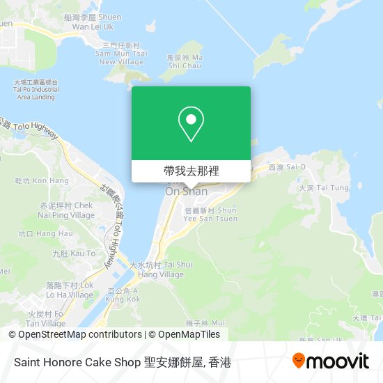 Saint Honore Cake Shop 聖安娜餅屋地圖