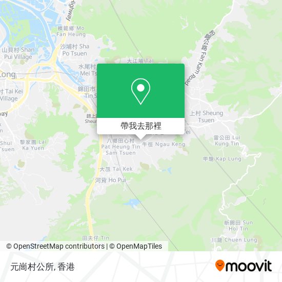 元崗村公所地圖