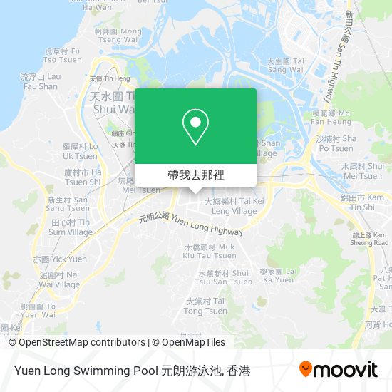 Yuen Long Swimming Pool 元朗游泳池地圖