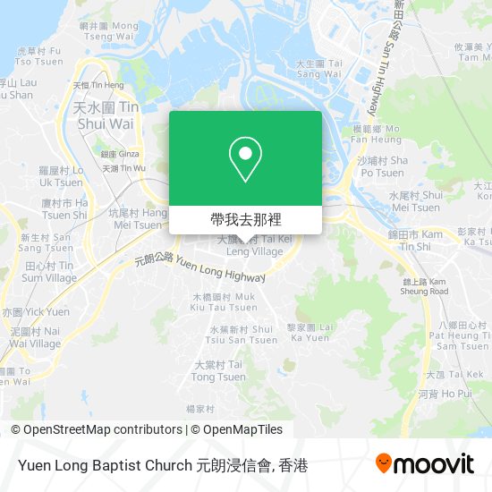 Yuen Long Baptist Church 元朗浸信會地圖