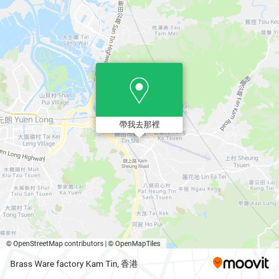 Brass Ware factory Kam Tin地圖