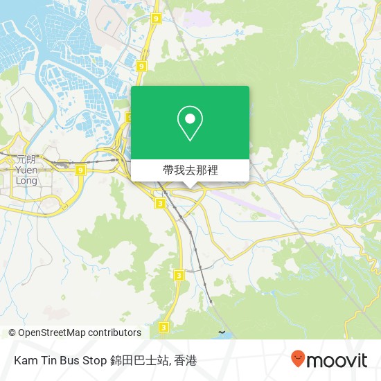 Kam Tin Bus Stop 錦田巴士站地圖