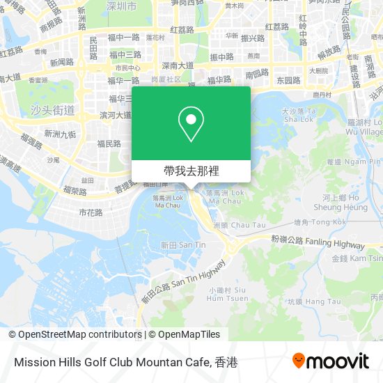 Mission Hills Golf Club Mountan Cafe地圖