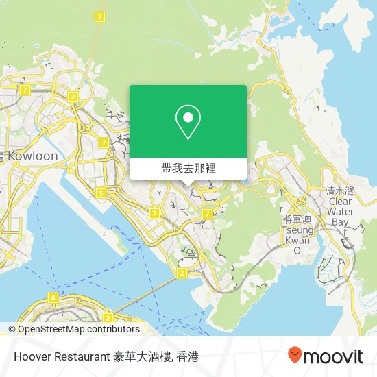 Hoover Restaurant 豪華大酒樓地圖