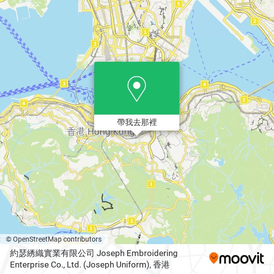 約瑟綉織實業有限公司 Joseph Embroidering Enterprise Co., Ltd. (Joseph Uniform)地圖