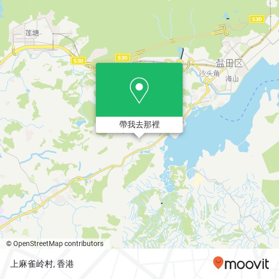 上麻雀岭村地圖