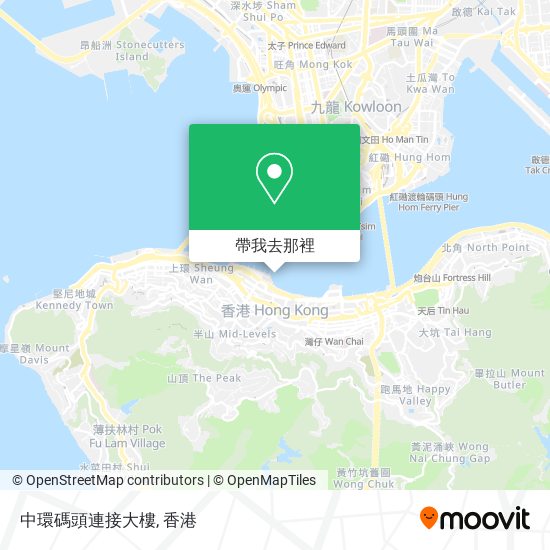 中環碼頭連接大樓地圖