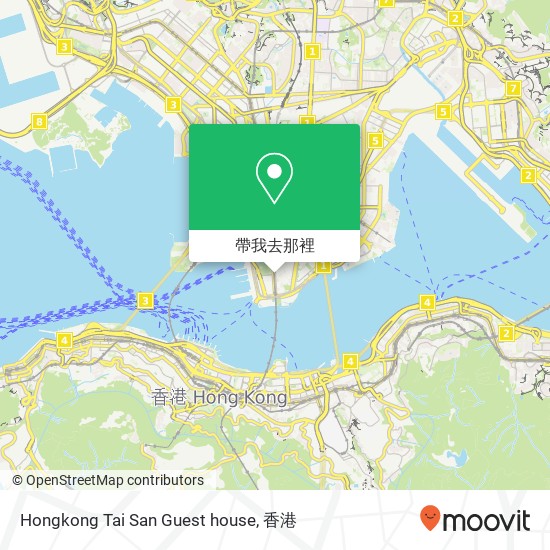 Hongkong Tai San Guest house地圖