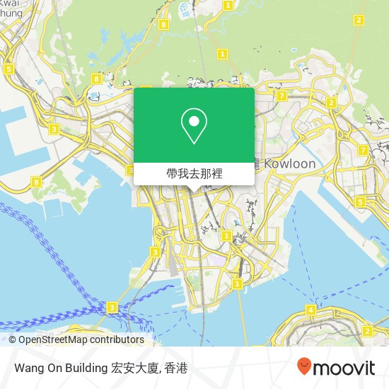 Wang On Building 宏安大廈地圖
