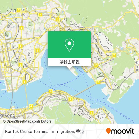 Kai Tak Cruise Terminal Immigration地圖