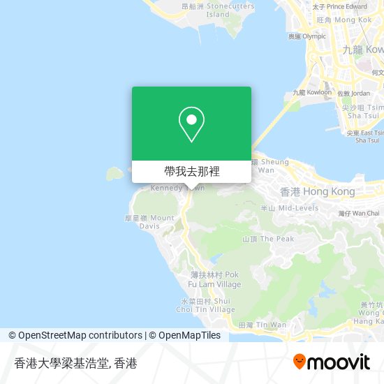 香港大學梁基浩堂地圖