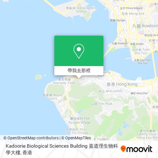 Kadoorie Biological Sciences Building 嘉道理生物科學大樓地圖