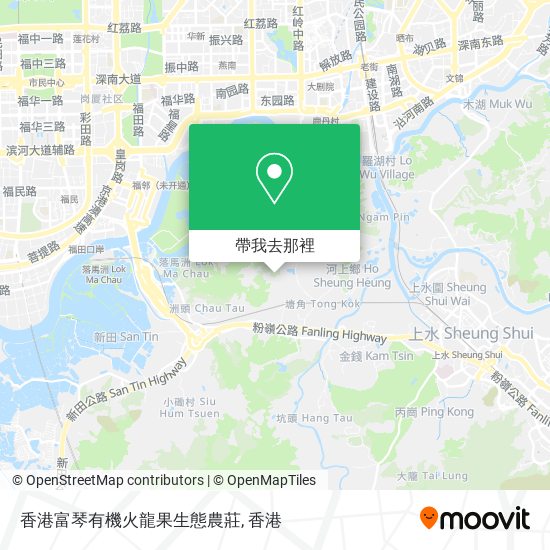 香港富琴有機火龍果生態農莊地圖