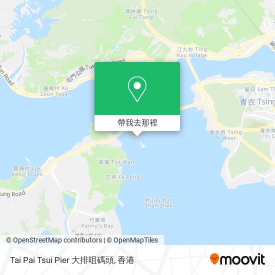 Tai Pai Tsui Pier 大排咀碼頭地圖