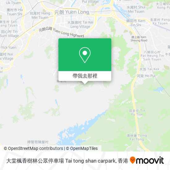 大棠楓香樹林公眾停車場 Tai tong shan carpark地圖