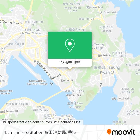 Lam Tin Fire Station 藍田消防局地圖