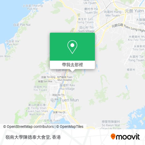 嶺南大學陳德泰大會堂地圖