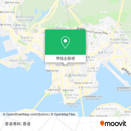 香港專科地圖