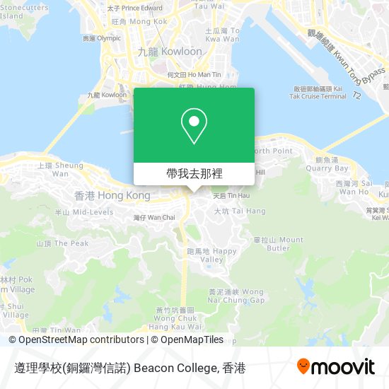 遵理學校(銅鑼灣信諾) Beacon College地圖