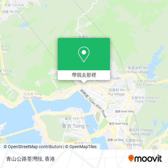 青山公路荃灣段地圖