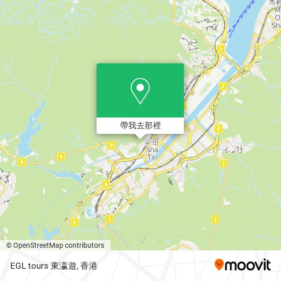 EGL tours 東瀛遊地圖