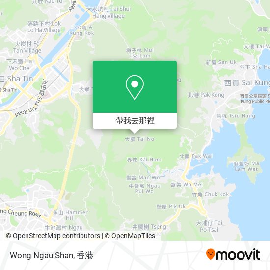 Wong Ngau Shan地圖