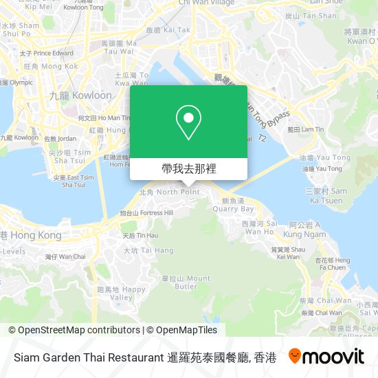 Siam Garden Thai Restaurant 暹羅苑泰國餐廳地圖